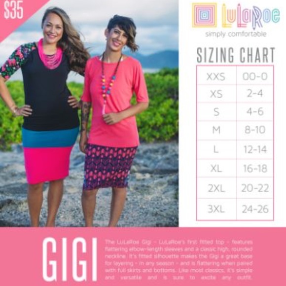 Plus size ~ Lularoe Red Gigi fitted top 💗 NWOT - Picture 3 of 8